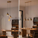 Ljojo Metal Wood Pendant Light: Modern Nordic Artistic Dining Room Lamp