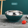Ljojo 304 Stainless Steel Double-layer Heat Insulation Large Capacity Soup Bowl