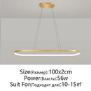 Ljojo Minimalism Line LED Pendant Light for Living Room, Dining Room, Bedroom