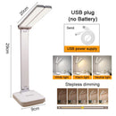 Ljojo LED Desk Lamp 3 Levels Dimmable Touch Table Lighting Foldable Eye Protection