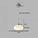 Ljojo Milky White Resin LED Pendant Light for Home Decor
