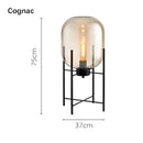 Ljojo Luxury Glass Floor Lamp LED Bedside Table Light Modern Nordic Minimalist Style