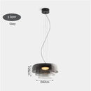 Nordic Orange Glass Led Pendant Lights Chandelier for Living Dining Room by Ljojo