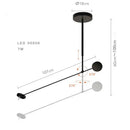 Ljojo Modern LED Chandeliers Minimalist Hanging Lamps Living Room Dining Lighting Fixtures