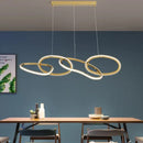 Ljojo LED Pendant Light Stainless Steel Modern Chandelier for Dining Kitchen Island