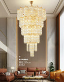LED Chandelier for Staircase Loft Living Room Modern Nordic Long Lustre Hanging - Ljojo