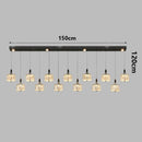 Ljojo Luxury Crystal Chandelier Pendant Light for Living Room Dining Room Ceiling Lighting