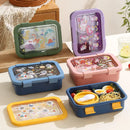 Ljojo 1250ML Cartoon Lunch Box & Soup Bowl Set