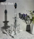 Ljojo European Palace K9 Crystal Chandelier - Elegant LED Pendant Lamp for Living & Dining Room