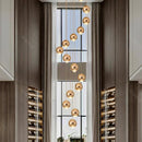 Ljojo LED Pendant Chandeliers: Modern Lighting for Living Room and Staircase