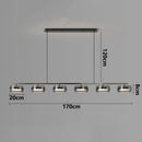 Nordic Glass LED Pendant Light for Living Dining Room Kitchen Chandelier by Ljojo
