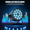 Ljojo™ 18x10W RGBWAL LED Par Lights for DJ Disco Party, Concerts, and Events