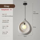 Ljojo Minimalist Led Pendant Light Retro Restaurant Chandelier for Living Room
