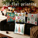 Christmas Ornaments & Trees Printed Pillow Covers by Ljojo - Pattern Cushion Cover
