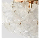 Ljojo Luxury French Glass Lotus Leaf Designer Light for Master Bedroom