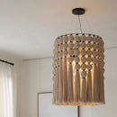 Ljojo French Tassel Woven Chandelier - Creative Art Pendant Light for Living Room Decoration