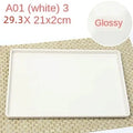 Ljojo Melamine European Rectangle Plate Set Glossy Wood Grain Finish