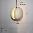 LED Chandelier with Natural Stone | Contemporary Pendant Lamp by Ljojo