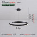 Ljojo Minimalist C-shaped Pendant Light for Restaurant Bar, Bedroom, and Living Room