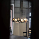 Ljojo Bubble Pendant Light Fixture Colored Glass Modern LED Dimmable Atmosphere Lighting