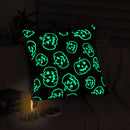 Ljojo Luminous Ghost Print Glow Pillowcase 18x18 Inch Party Decor - Sofa Bed Decoration