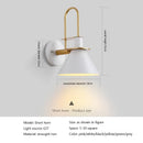 Ljojo Macaron Horn Iron Wall Light Retro Wall Sconce for Living Room