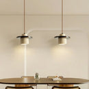 Ljojo LED Pendant Light Yellow Travertine Wood Hanging Lamp