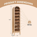 Ljojo™ Arched 8-Tier Shoe Cabinet with Adjustable Shelves