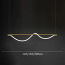 Modern Long Hose LED Ceiling Chandelier for Dining Kitchen Bar Pendant Lighting by Ljojo