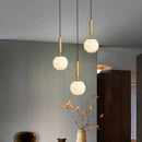 Ljojo Marble Pendant Light: Modern LED Hanging Lamp for Dining Room