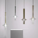 Glass Tube Pendant Light LED Modern Minimalist Nordic Staircase Restaurant Bar Bedroom Ljojo