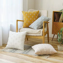 Cotton Geometric Star Pillow Cover 45*45cm for Sofa Living Room, Ljojo Home Decor