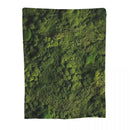 Ljojo Luxury Moss Pattern Flannel Throw Blanket for Natural Freshness and Comfort.