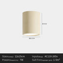 Modern Nordic LED Cylinder Spotlight Ceiling Light by Ljojo for Home Decor and Kitchen Chandelier