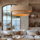 Ljojo Modern Minimalism Hemp Rope Pendant Light for Home Decoration LED Chandelier