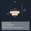 Ljojo Luxury Glass Chandelier for Elegant Living & Dining Spaces
