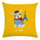 Funny Dog Driving Pattern Cushion Cover - Ljojo Decorative Pillow Case