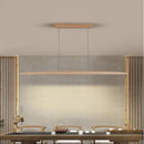 Ljojo Modern Dimmable Long Strip Led Pendant Light for Dining Room Kitchen Bar Chandelier