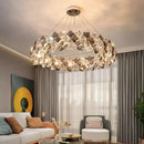 Ljojo Luxury Crystal Chandelier Pendant Light for Living Room Dining Room Ceilings
