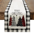 Christmas Tree Printed Table Runner by Ljojo: Festive Home Party Decor