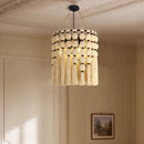 Ljojo French Tassel Woven Chandelier - Creative Art Pendant Light for Living Room Decoration