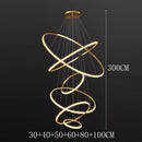 Nordic Ring Chandelier Gold Table Dining Room Pendant Light by Ljojo