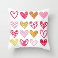 Ljojo Love Heart Cushion Cover for Living Room Sofa Valentine's Day Home Decor