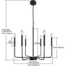 Modern Black Gold Nordic Living Room Chandelier by Ljojo - Interior Lighting Pendant Fixture
