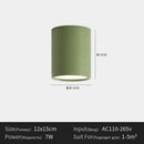 Modern Nordic LED Cylinder Spotlight Ceiling Light by Ljojo for Home Decor and Kitchen Chandelier