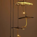 Ljojo Italy Metal Golden Black LED Pendant Lights for Master Bedroom Island Villa Chandelier