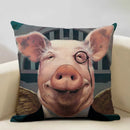Cute Pig Pattern Pillowcase 45x45cm Ljojo Home Decor Sofa Linen Cushion Cover
