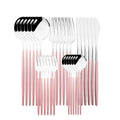 Ljojo 30-Piece Stainless Steel Cutlery Set: Knife, Fork, Spoon, Silverware Flatware Kit