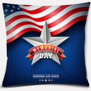 Ljojo LOVE USA Square Pillowcase for Home Decor