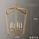 Ljojo Vintage Iron Pendant Light Modern Led Chandelier for Living Room Dining Bedroom Kitchen Island